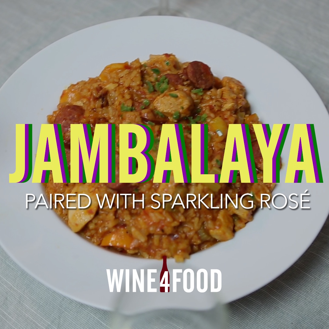 Jambalaya + Crémant d’Alsace Rosé Wine4Food