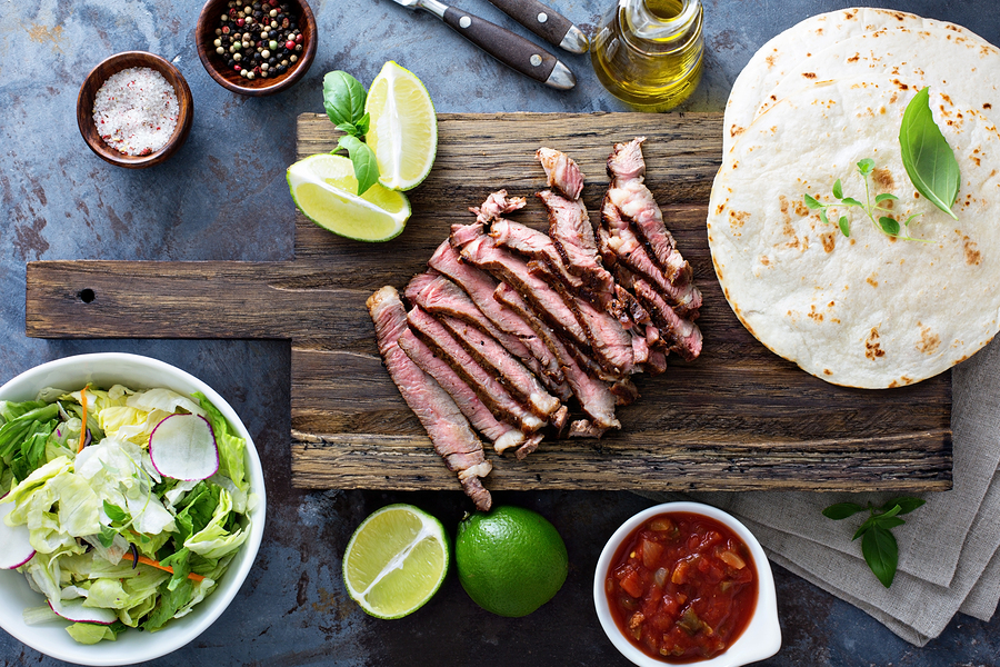 Steak Tacos with Grilled Peach Salsa - Wine4Food