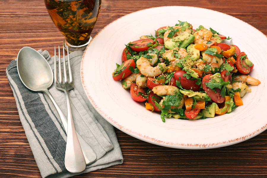 Grilled Shrimp and Avocado Salad Recipe - Wine4Food