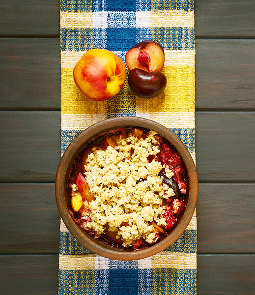 PeachPlum Crumble Recipe Wine4food