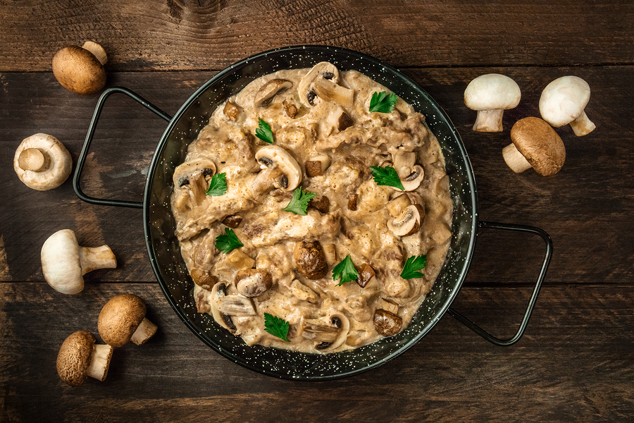 Wild Mushroom Pinot Fricassee RecipeWine4Food