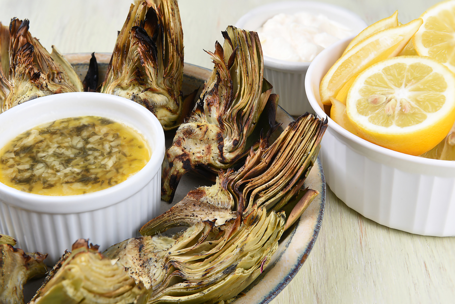 Roasted Artichoke Hearts with White Wine Butter Sauce Wine4Food