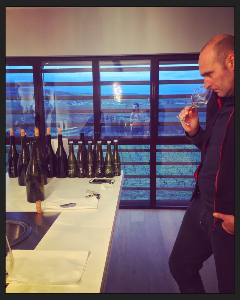 Traveling Somm, Burgundy, Pierre-Yves Colin-Morey, Chassagne-Montrachet, tasting room - Wine4Food