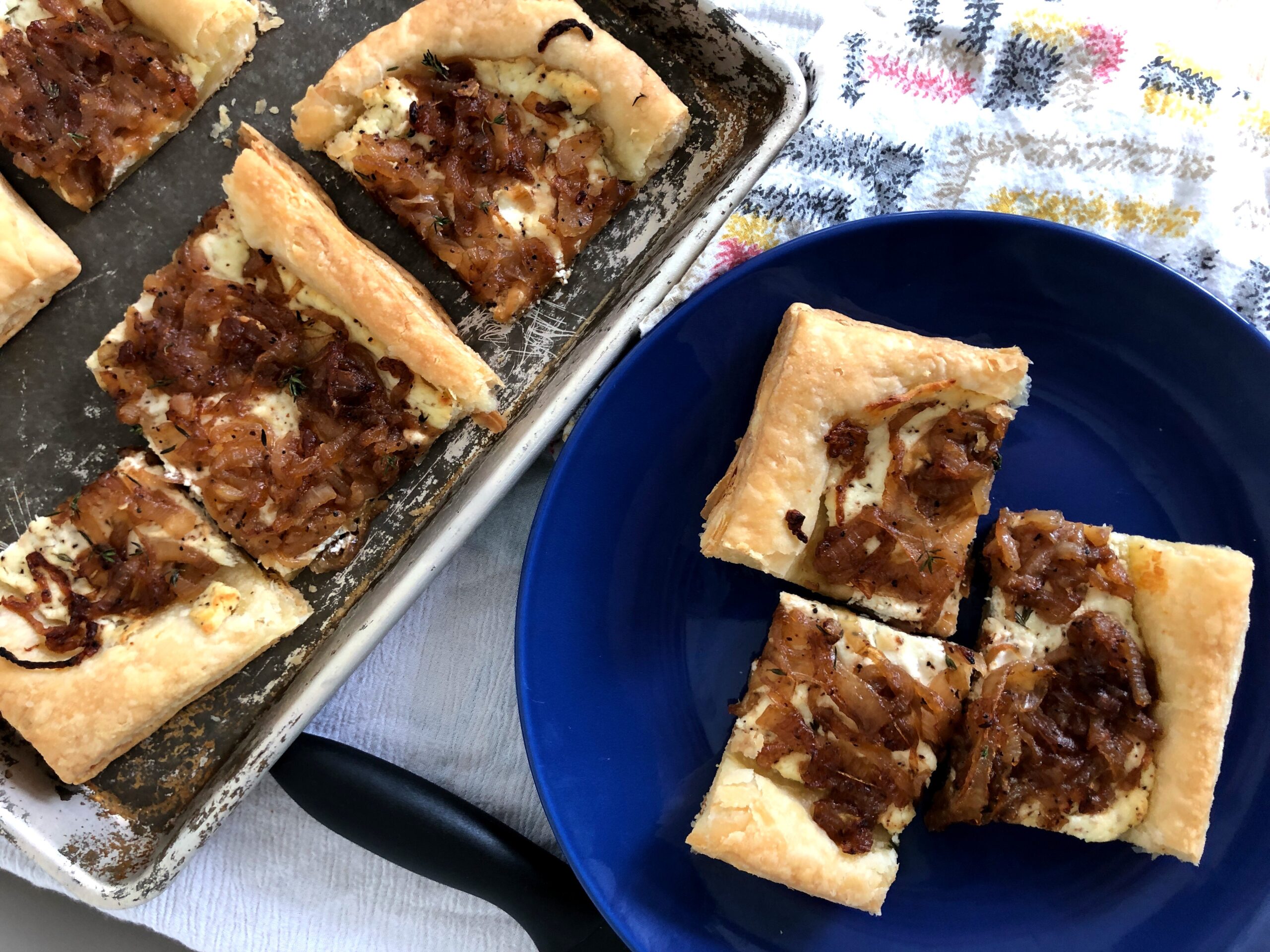 Caramelized Onion & Goat Cheese Tart - Wine4Food