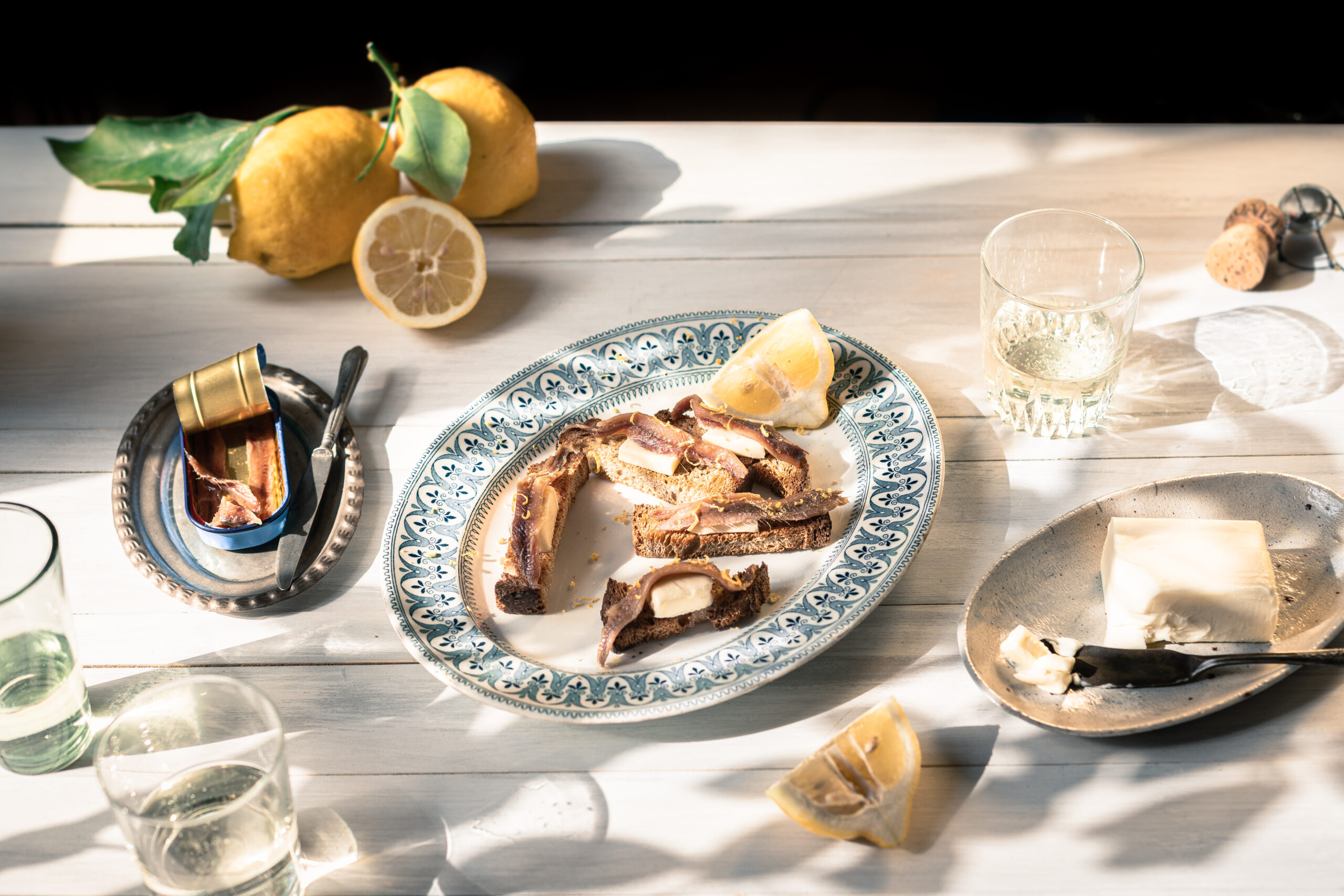 Crostini with Anchovies and Butter - Wine4Food