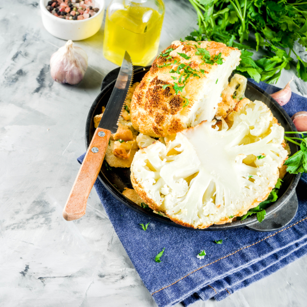 Whole Roasted Cauliflower Bagna Cauda - Wine4Food