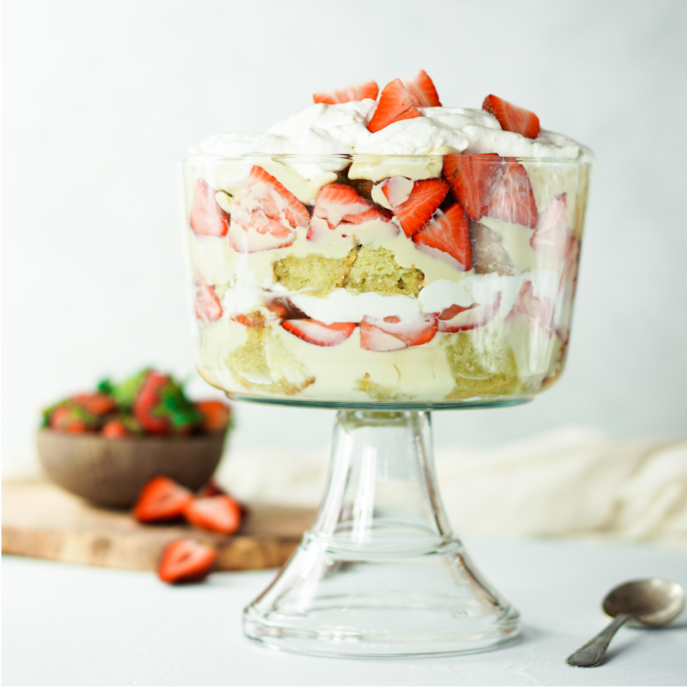 Strawberries & Cream Trifle - Wine4Food