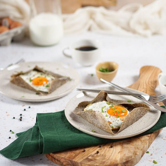 Easter French Buckwheat Galette with Gruyère and Egg Recipe - Wine4Food